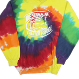PORT & COMPANY Mens Yellow & Multi Tie Dye Hoodie M Joe Serna Jr Charter School