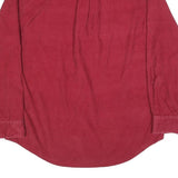 CROFT & BARROW Mens Red Cotton Blend Flannel Shirt L Button Down Pocket