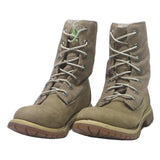 TIMBERLAND Womens Lace-Up Waterproof Leather Boots Beige UK 6.5 Durable Outdoor