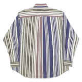 NAUTICA Mens Blue Green Red White Striped Shirt L Button Down Casual Cotton