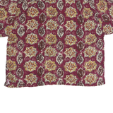 HIGH SIERRA Mens Red Pattern Cotton Shirt XL Casual Short Sleeve Summer