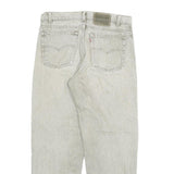 LEVI'S Womens Grey Straight Denim Rinse Relaxed Fit Cotton Blend W32 L28 Casual