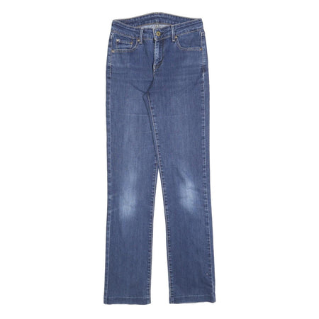 LEVI'S Womens Slim Blue Denim Cotton Blend Straight Jeans Medium Wash W26 L30