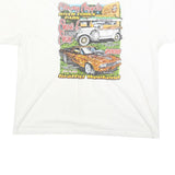 GILDAN Mens White Show & Shine Cotton Blend Graphic T-Shirt 2XL Short Sleeve