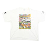 GILDAN Mens White Show & Shine Cotton Blend Graphic T-Shirt 2XL Short Sleeve
