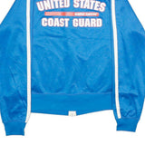 CHAMPION Mens Blue Track Jacket M Polyester Blend Plain Zip USCG United States