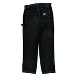 Dickies Carpenter Carpenter Trousers - 32W 30L Black Cotton