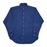 Blake Ralph Lauren Checked Shirt - Medium Blue Cotton