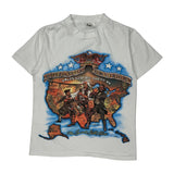 Patriotic Anvil Graphic T-Shirt - Medium White Cotton