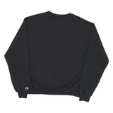 CHAMPION Mens Black Cotton Blend Sac State Crew Neck M Sweatshirt Casual