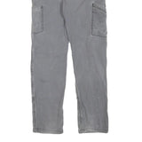 CARHARTT Mens Cotton Blend Grey Regular Fit Straight Leg Trousers W34 L30