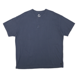 NIKE Mens Blue T-Shirt XL Short Sleeve Crew Neck Minimal Logo Cotton Blend