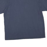 NIKE Mens Blue T-Shirt XL Short Sleeve Crew Neck Minimal Logo Cotton Blend