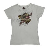 Harley Davidson Graphic T-Shirt - Medium White Cotton