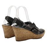 BORN Strappy Sandals Black Leather Womens UK 7