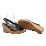 BORN Strappy Sandals Black Leather Womens UK 7