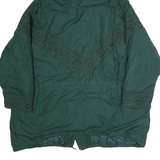 ESSENTIAL ELEMENTS Womens Green Zip Jacket XL Polyester Blend Embroidered