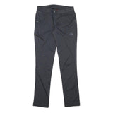 MAMMUT Womens Polyester Blend Black Slim Straight Trousers W29 L31 Outdoor Zip