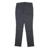 MAMMUT Womens Polyester Blend Black Slim Straight Trousers W29 L31 Outdoor Zip