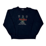 Hard Rock Cafe Graphic Sweatshirt - XL Navy Cotton