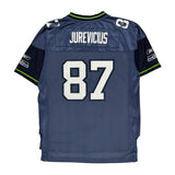 Seattle Seahawks Reebok Nfl Football Jersey - Large Blue Polyester