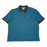 Lacoste Striped Polo Shirt - 3XL Blue Cotton