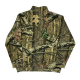 Cabelas Camo 1/4 Zip - Large Green Polyester