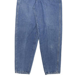 LEE Womens Relaxed Jeans Blue Denim Raw W25 L30 Comfortable Retro Style