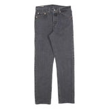 LEVI'S 501 Womens Jeans Black Regular Straight Denim Raw W30 L30 Classic Button