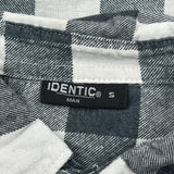 Identic Checked Flannel Shirt - Small Black & White Cotton