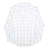 TOMMY HILFIGER Mens White & Blue Shirt Check XL Classic Fit Cotton Blend