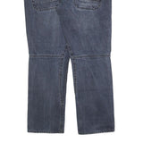ANGELO LITRICO Mens Jeans Blue Regular Straight Denim Medium W38 L32 Casual Zip