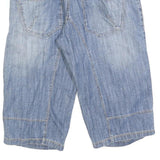 S OLIVER Mens Denim Blue Casual Shorts M W34 Light Wash Cotton Blend