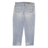 LEVI'S Mens Regular Fit Light Blue Denim Jeans W40 L32 Cotton Blend Zip