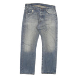 LEVI'S 501 Mens Jeans Blue Regular Straight Denim Medium W34 L32 Classic Button