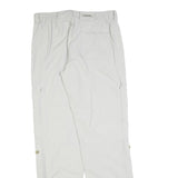 SCHOFFEL Womens Regular White Polyester Blend Zip Trousers W32 L34 Outdoor