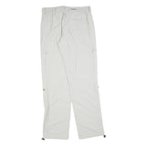 SCHOFFEL Womens Regular White Polyester Blend Zip Trousers W32 L34 Outdoor