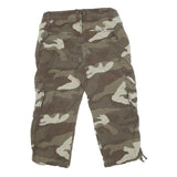 GAP Mens Shorts Green & Beige Camouflage Cargo M W30 Comfortable Stylish