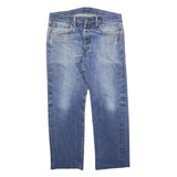 LEVI'S 501 Mens Jeans Blue Regular Straight Denim Medium W34 L27 Classic Button
