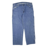DICKIES Mens Jeans Blue Regular Straight Denim W40 L30 Workwear Zip Pockets