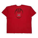 Nebraska Cornhuskers Nike Football T-Shirt - 2XL Red Cotton