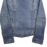 LEVI'S Womens Blue Denim Jacket S Cotton Classic Button Closure Casual