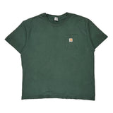 Carhartt T-Shirt - 2XL Green Cotton