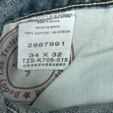 Lee Carpenter Jeans - 34W 32L Blue Cotton