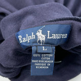 Ralph Lauren Roll Neck Long Sleeve T-Shirt - Large Navy Cotton