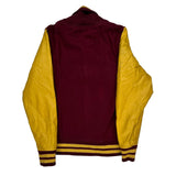 Hawkings Mcgill Varsity Jacket - Small Burgundy Leather