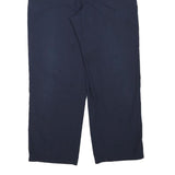 DICKIES Mens Regular Fit Navy Blue Cotton Blend Trousers W35 L28 Workwear Zip