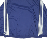 ADIDAS Mens Blue & White Retro Sporty Zip Jacket XL Polyester Blend Track Top