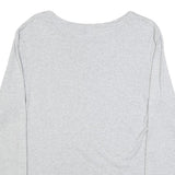 TOMMY HILFIGER Womens Grey Long Sleeve T-Shirt Crew Neck Cotton Blend L
