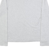 TOMMY HILFIGER Womens Grey Long Sleeve T-Shirt Crew Neck Cotton Blend L